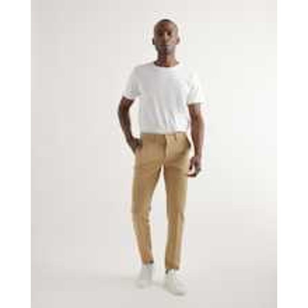 Quince Chinos Pants Ultra-Stretch 24/7 Smart Athletic Tapered Khaki Size 30X28